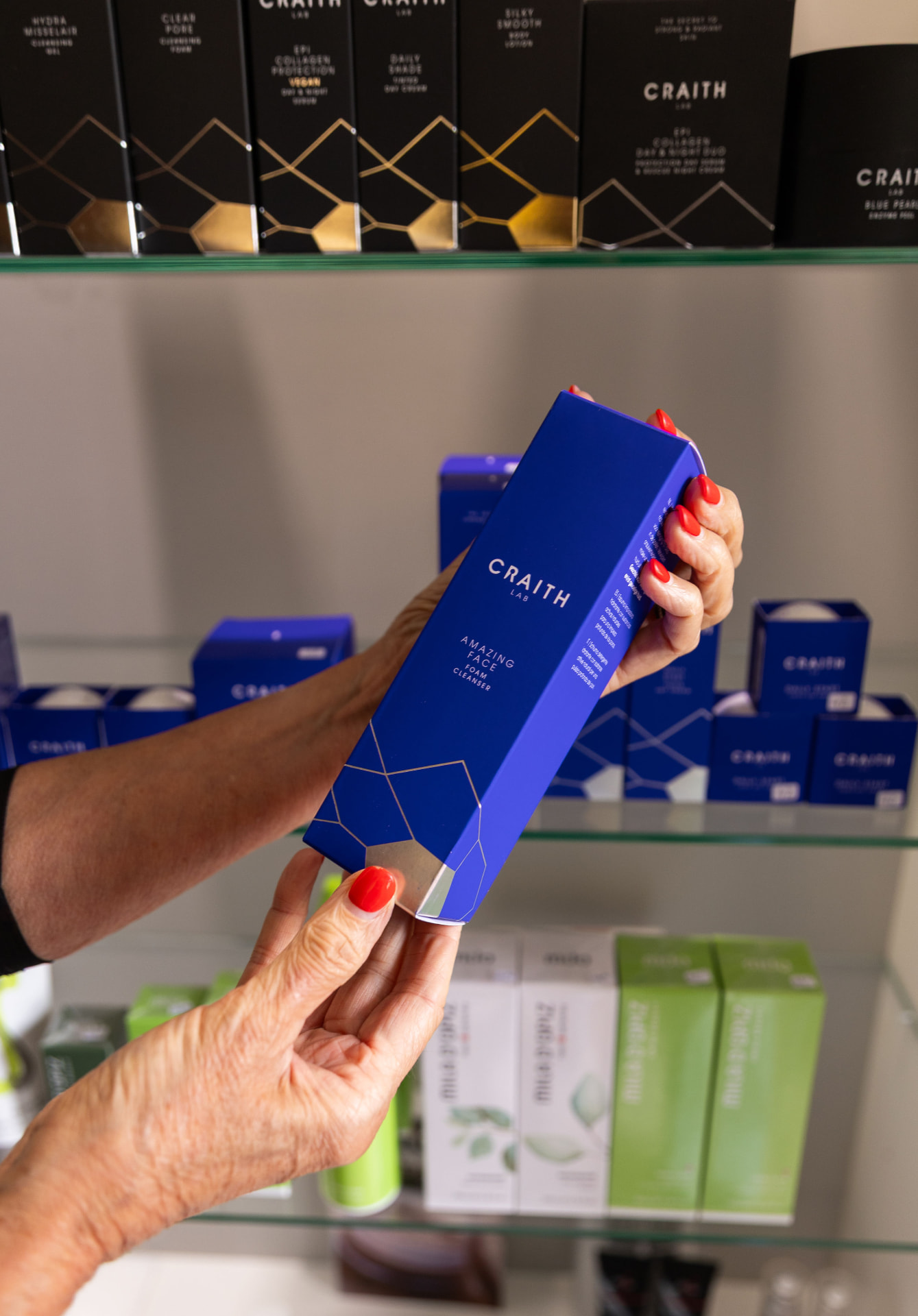 Craith Lab huidverzorgingsproducten in de salon in Geleen